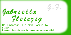 gabriella fleiszig business card